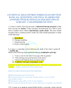  ATI MENTAL HEALTH PROCTORED EXAM 2019 TEST BANK ALL QUESTIONS AND WELL ELABORATED ANSWERS WITH RATIONALES 2024-2025 UPDATE ALREADY A GRADED|