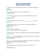 2024 VTNE Blood Chemistries Questions & Answers (Solved)