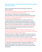 ENPC REAL EXAM WELL ELABORATED QUESTIONS AND DETAILED ANSWERS 2024 UPDATE GRADED A+.