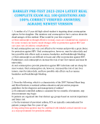 NU 643 ADVANCED PSYCHOPHARMACOLOGY FINAL  EXAMS (4 VERSIONS) ALL 400 QUESTIONS AND CORRECT  ANSWERS GRADED A+ REGIS COLLEGE/ REGIS NU 643  FINAL EXAM 2023-2024 WEEK 15 (LATEST FINAL EXAMS)