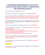 UTAH SFO 2023-2024 REAL FINAL EXAM  WITH 100 QUESTIONS & ANSWERS (100%  CORRECT & VERIFIED ANSWERS)AGRADE