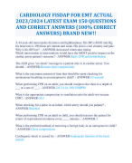 SNHD PARAMEDIC PROTOCOLS ACTUAL EXAM 2024  VERSION 2 WITH 200 QUESTIONS AND 100% CORRECT  ANSWERS/ SNHD PARAMEDIC PROTOCOLS REAL EXAM  2024-2025 GUARANTEED PASS