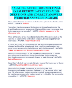 NASM CES FINAL  EXAM 2024 REVIEW LATEST EXAM 300  QUESTIONS AND CORRECT ANSWERS (VERIFIED ANSWERS) |AGRADE