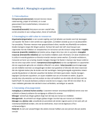 Samenvatting - Een praktijkgerichte benadering van Organisatie en Management, 8e druk