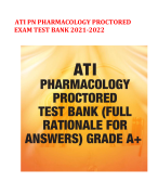 ATI Predictor Comprehensive Assessment 2019 A. LATEST UPDATED VERSION FOR 2023/2024