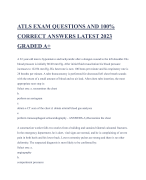 ATLS EXAM QUESTIONS AND 100%  CORRECT ANSWERS LATEST 2023  GRADED A+ 