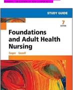 EST BANK FOR FOUNDATIONS AND ADULT HEALTH  NURSING7THEDITIONBYKIMCOOPERKELLY GOSNELL20202