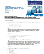 Test Bank For: Davis Advantage for Medical-Surgical Nursing: Making Connections to Practice Second Edition Janice J. Hoffman (All Chapters 1-71)