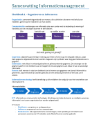Samenvatting Organisatie en Informatie 