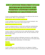 ATI CAPSTONE POST ASSESSMENTS EXAM QUESTIONS 2023 VERIFIED  QUESTIONS AND DETAILED  ANSWERS A GRADED
