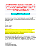 BARKLEY FNP 2024 REVIEW EXAMS 1 & 2 (2  VERSIONS) REAL LATEST EXAMS WITH ALL 200  QUESTIONS & ANSWERS WITH RATIONALES  (100% CORRECT & VERIFIED ANSWERS)  AGRADE (BRAND NEW!!)
