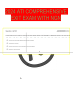 2024 ATI COMPREHENSIVE EXIT EXAM WITH NGN