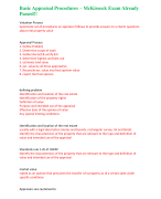 Basic Appraisal Procedures – McKissock Exam Already Passed!!