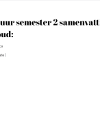Cultuur semester 2 samenvatting