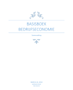 H6 Basisboek Bedrijfseconomie Samenvatting Hoofdstuk 6