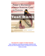 Accompany Maternal Child Nursing Care, Third Canadian Edition, 3rd Editionby Lisa Keenan-Lindsay Test Bank