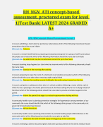 RN  NGN  ATI concept-based assessment, proctored exam for level 1|Test Bank| LATEST 2024 GRADED A+