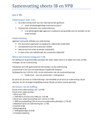 samenvatting sheets IB en VPB
