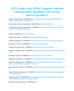 ATLS study cards With Complete Solution Latest practice questions with correct  answers graded A