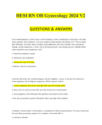 HESI RN Exit Exam 2024 Questions and Answers