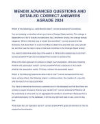 MENDIX ADVANCED QUESTIONS AND DETAILED CORRECT ANSWERS AGRADE 2024