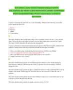 ATI PEDS 2019 PROCTORED EXAM WITH  RATIONALES NEXT GEN NGN INCLUDED VERIFIED FOR GUARANTEED PASS 2023/2024 LATEST EDITION