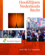 Samenvatting hoofdstuk 1 en 2 Hoofdlijnen Nederlands Recht