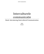 Introducing Intercultural Communication hele boek behalve H10