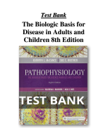 Test Bank For The Biological Basis for Disease in Adults and Children 8th Edition All Chapters (1-50) | A+ ULTIMATE GUIDE