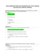 NRNP 6645 MIDTERM EXAM WITH VERIFIED QUESTIONS AND ANSWERS LATEST UPDATE 2023/2024 