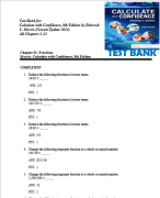 Test Bank for Calculate with Confidence, 8th Edition by Deborah C. Morris (Newest Update 2024) All Chapters 1-24