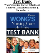 Test Bank For Wong's Nursing Care of Infants and Children 12th Edition Marilyn J. Hockenberry  All Chapters (1-34) |A+ ULTIMATE GUIDE 2023