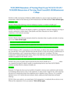 NUR 2058 Dimensions of Nursing Final Exam NCLEX EXAM /  NUR2058 Dimensions of Nursing Final Exam2023-2024Rasmussen College   NCLEX: In 2001, the Institute of Medicine (IOM) identified six aims for improving health care in the United States. Which of the f