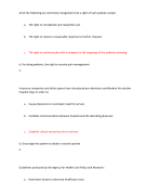 ACHE BOG Sample Test 2022/2023 (QUESTIONS & 100% CORRECT ANSWERS)