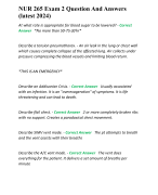 NUR 265 Exam 2 Question And Answers (latest 2024)