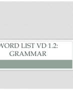 Vakdidactiek woordenlijst Grammatica periode 2 jaar 1 Engels lerarenopleiding