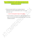 ATI COMPREHENSIVE 2024 HESI EXIT RN EXAM TOTAL QUESTIONS AND ANSWERS FOR EACH       VERSION RATED A+