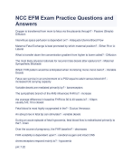 NCC EFM Exam Practice Questions and Answers