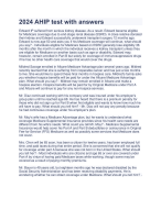 2024 AHIP test with answers