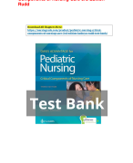 Test Bank Wong's Nursing Care of Infants and Children 11e by Hockenberry