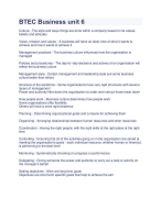 BTEC Business unit 6
