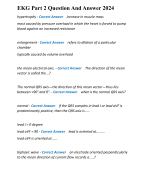 EKG Part 2 Question And Answer 2024