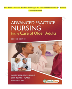 Test bank advanced practice nursing in the care of older adults 2nd edition kennedy malone 2023-2024 Latest Update