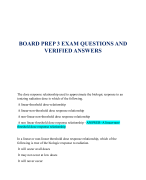 BOARD PREP 3 EXAM QUESTIONS AND  VERIFIED ANSWERS