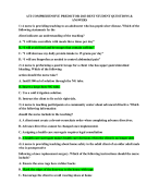 ATI COMPREHENSIVE PREDICTOR 2023 BEST STUDENT QUESTIONS & ANSWERS