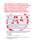 NURS 4470 HESI RN EXIT EXAMS. 100% VERIFIED QUESTION AND ANSWERS  2023/2024.