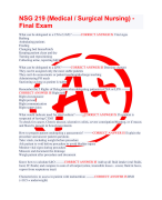 NURS 4470 HESI RN EXIT EXAMS. 100% VERIFIED QUESTION AND ANSWERS  2023/2024.