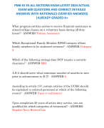 PMK-EE E5 ALL SECTIONS EXAM LATEST 2024 ACTUAL  EXAM 600 QUESTIONS AND CORRECT DETAILED  ANSWERS WITH RATIONALES (VERIFIED ANSWERS)  |ALREADY GRADED A+