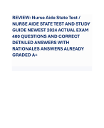 NURSE AIDE STATE TEST AND STUDY GUIDE 