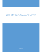 Operations Management Mannheim 2 Jahr 